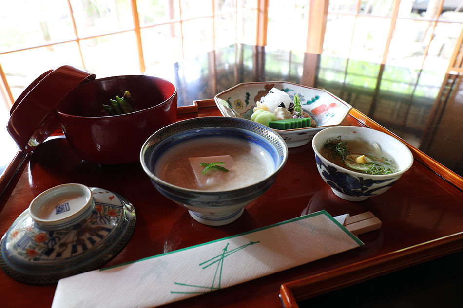 Private dinner where you can get a taste tangible cultural property “Susaki”